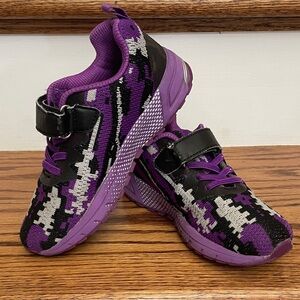 Purple and Black Kids Sneakers